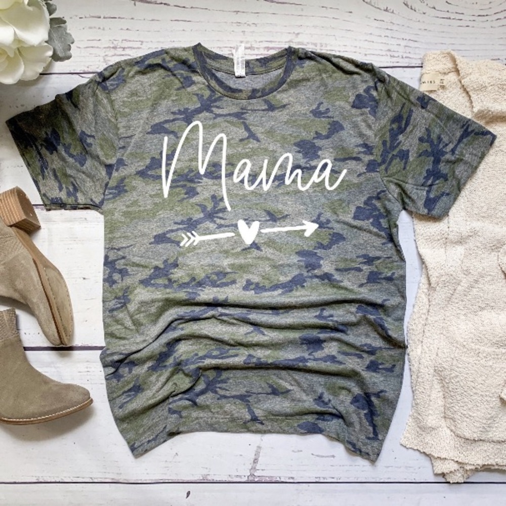 mama camo tee